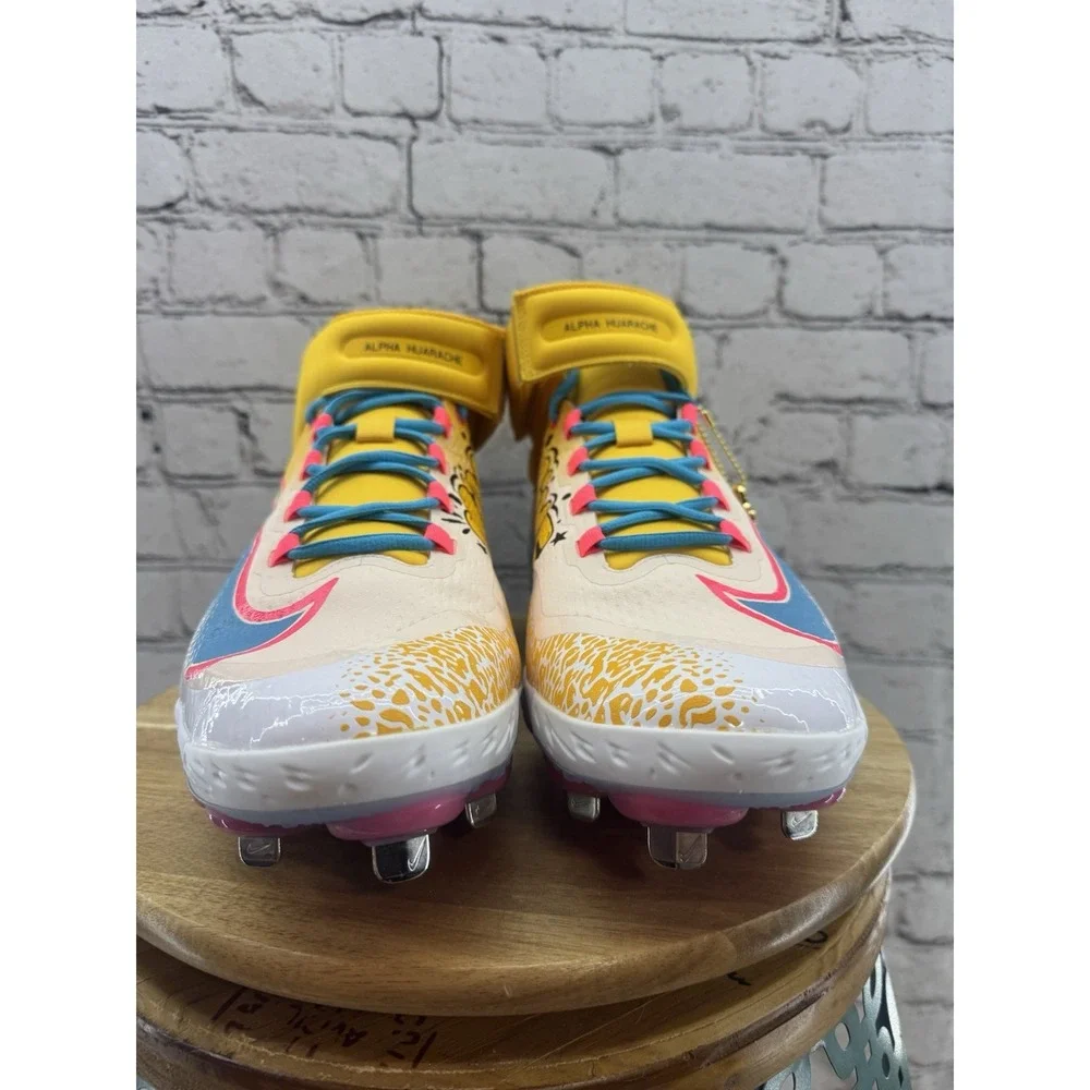 Nike x RBI Exclusive Alpha Huarache Elite 3 B-ball Cleats Fz7344-700 Men's 15 - Picture 2 of 10